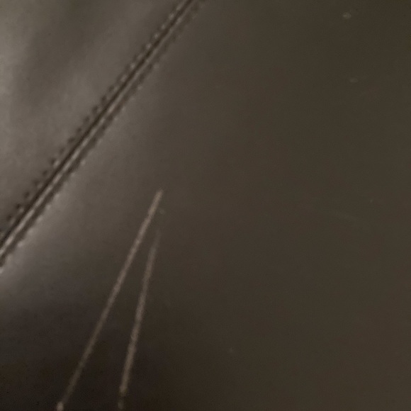 Large Black Leather Computer/Laptop Case - Picture 4 of 5